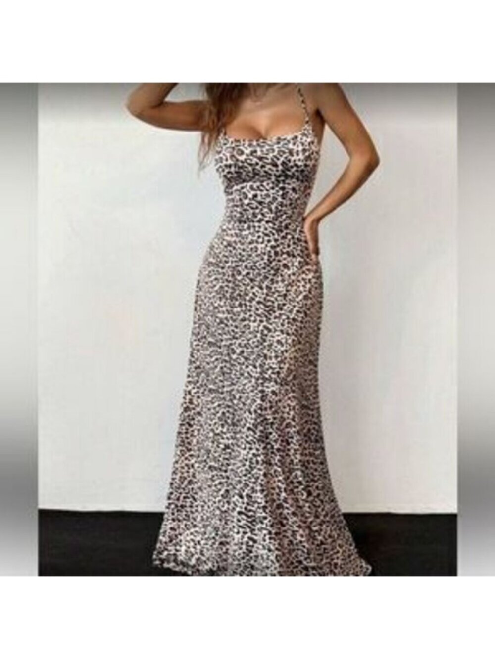Leopard Print Maxi Dress